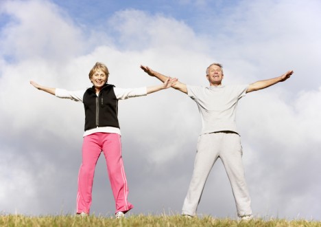 Active Seniors exercising